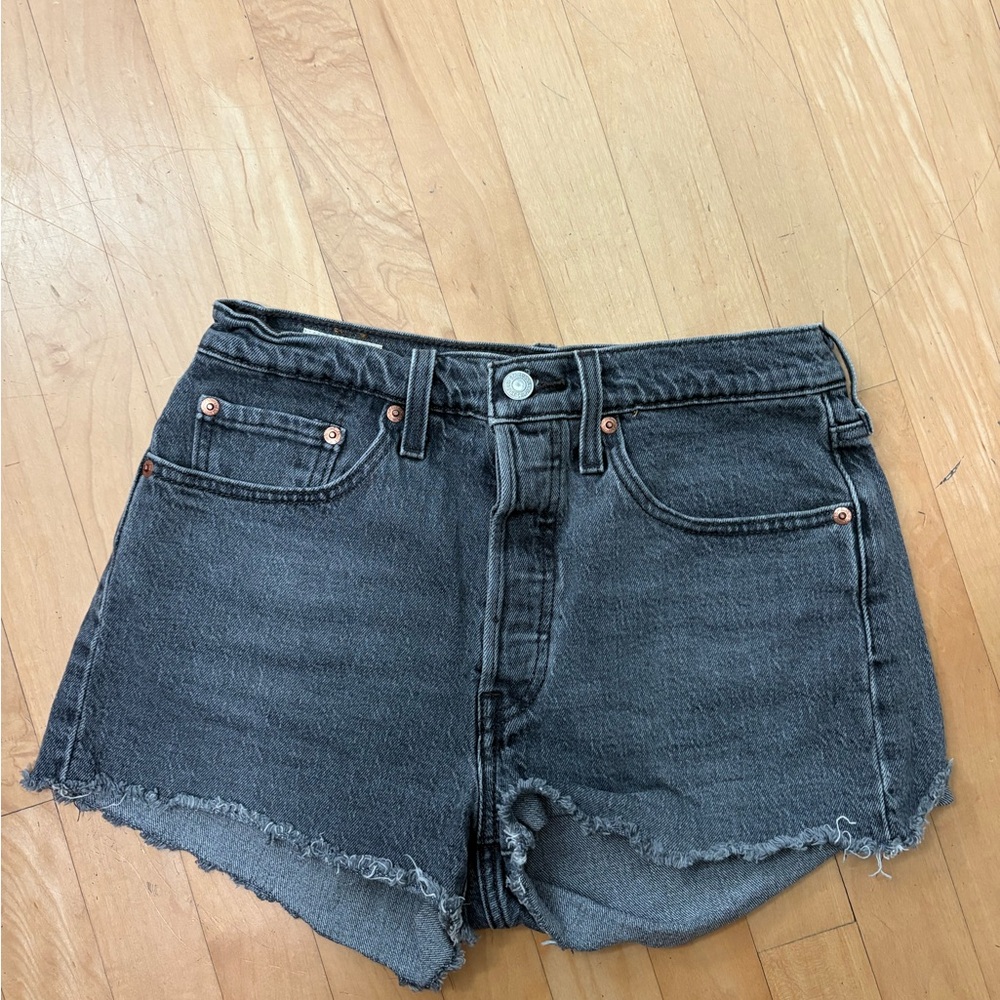 Levi’s faded  Black Denim Women's Shorts